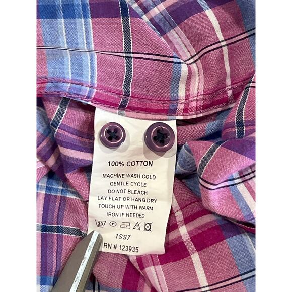 Hammer Made Short Sleeve Button Up Plaid Shirt Men's Medium Designer Details - Picture 8 of 11